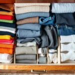 jak układać ubrania w szufladzie