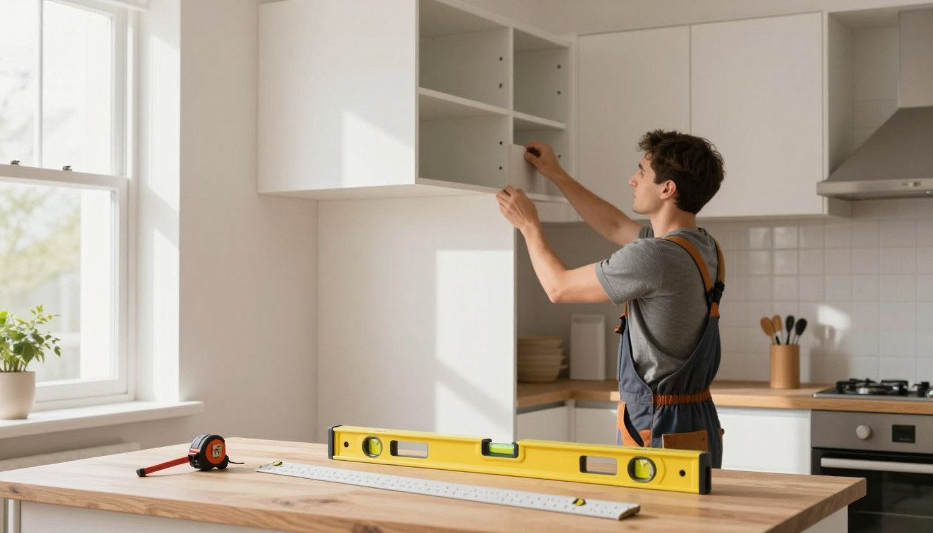 Jak powiesić szafki kuchenne